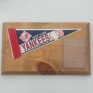 Vintage New York Yankees Pennant Plaque